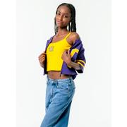 LSU The Zip-Up Cropped Jersey